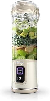 Ninja Blast Portable Blender, Cordless, 18oz. Vessel, Personal Blender for Shakes & Smoothies, BPA Free, Leakproof Lid & Sip Spout, USB-C Rechargeable, Dishwasher Safe Parts, Cream Sand, BC151CS
