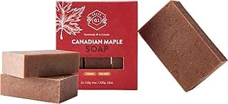 Crate 61, Handmade in Canada, Plant Based Cold Process Natural Bar Soap Cold Pressed For Face And Body, With Premium Oils (Canadian Maple)