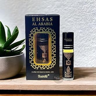 EHSAS AL ARABIA - 6ML Perfume Oil Rollon by Surrati, Made in Holy Makkah, Kindom Of Saudi Arabia/UAE