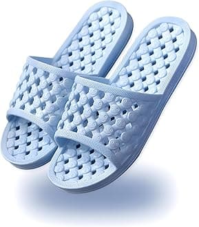 Shower Shoes Quick Drying Slippers for Women Men, Non Slip House Shoes Cushioned Thick Sole Bathroom Slippers Indoor Outdoor Soft Platform Sandals for Living Room College Dorm Beach SPA Gym Pool