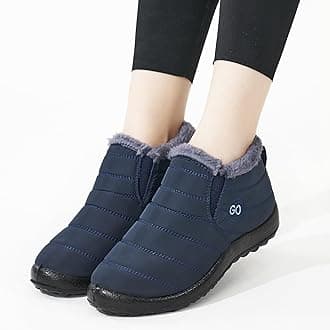 DUOYANGJIASHA Womens Snow Boots Winter Shoes Warm Fur Lined Ankle Booties Waterproof Comfortable Boots for Women