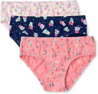 Jockey SG01 Girl's Super Combed Cotton Panty with Ultrasoft Waistband (Pack of 3)