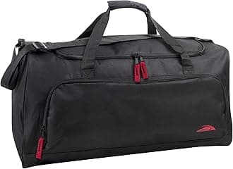 55 Litre Canvas Duffle Bags for Men & Women for Traveling, The Gym, and as Sports Equipment Bag/Organizer (Grey)