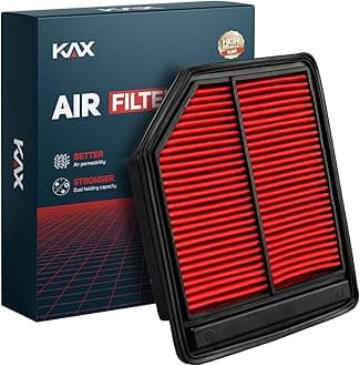 KAX Premium Engine Air Filter, CA10165 Replacement for Honda Civic 2006 2007 2008 2009 2010 2011 L4 1.8L, Advanced Air Filter Media, Increased Acceleration