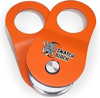 TICONN 10 Ton Winch Snatch Block Towing Pulley Blocks 22,000 LBS Capacity, Heavy Duty Offroad Recovery Accessory for Truck, Tractor, ATV & UTV