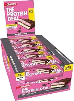 Enervit The Protein Deal Bar (Red Fruits Delight, Box of 25 Bars)