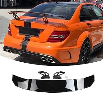 55Inch Universal Rear Trunk GT Spoiler Racing Wing Compatible with Toyota, Fit for Mercedes, Fit for BMW,Most Sedan Coupe Decklid Lip Exterior Accessories
