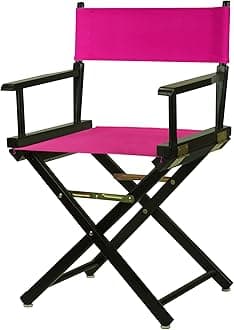 Casual Home18" Director's Chair Black Frame-Magenta Canvas