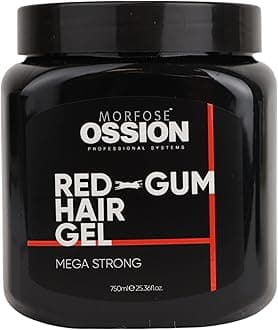 Morfose Ossion Premium Barber Line Red-Gum Mega Strong Hair Gel 750 ml