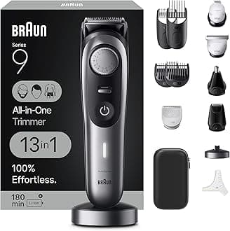 All-in-One Style Kit Series 9 9440, Shaving Kit with 13-in-1 Trimmer for Beard, Body, Manscaping, Hair Clippers & More, Holiday Gifts for Men