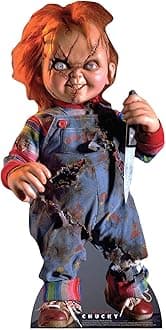 Star Cutouts SC1316 Scarred Chucky Doll Cardboard Cutout – Child’s Play Horror Display for Halloween, Movie Fans & Collectors