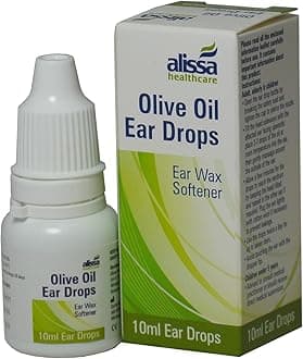 2 x Olive Oil Ear Wax Drops Softens Removes Wax 10ml (2 Packs)