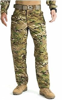 Tactical Men's Camo Cargo Pants, TDU Military Hunting Pant for Men, Style 74350ABR