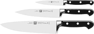 Knife Set, 3 pcs., Paring Knife, Slicing Knife, Chef's Knife, Special stainless steel/plastic handle, Professional S