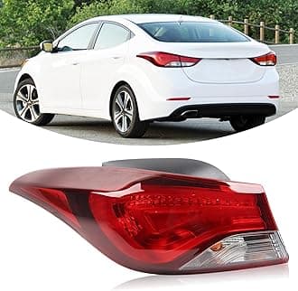 Left Tail Light Assembly Compatible With 2014-2016 Hyundai Elantra Tail Lamp Left Driver Side Replacement HY2804130 924013X230 11675890