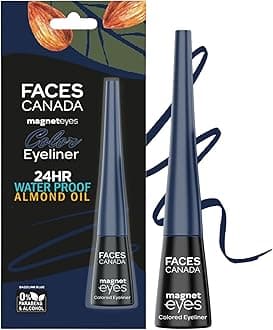 Color Eyeliner – Dazzling Blue | Liquid Eyeliner with Almond Oil | Waterproof, 24HR Long Lasting, Smudge Proof & Easy Glide Formula | Paraben & Alcohol Free Eye Makeup | 0.14 Fl Oz (4ml)