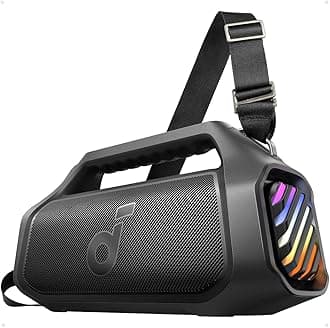 – Anker Boom 2 Plus Outdoor Speaker, Bluetooth Speaker with 140W, 2+2 Channel, BassUp 2.0, 20H, Fast Charge, IPX7 Waterproof, RGB Lights, USB-C, Power Bank, for Camping, Beach, Garden