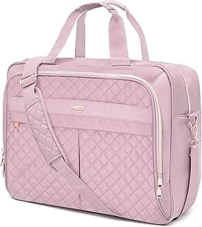 Sponsored Ad – 17.3 Inch Laptop Bags for Women, Briefcase for Women Messenger Bag Shoulder Computer Bag Business Work Teacher Office Travel Waterproof Men Pink