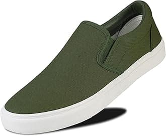 Men's Sneakers Low Top Canvas Slip On Shoes for Men, Soft Insole Mens Slip on Sneakers