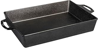 Lodge BW13C 9 x 13-Inch Seasoning Cast Iron Casserole, 9 x 13-Inch, Black