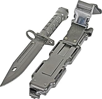 Rubber Knife Training Airsoft with Sheath Dummy Plastic Dagger Flexible Soft Fixed Blade for Prop Halloween Martial Arts Pretend Play Cosplay Costume 11.75 inch