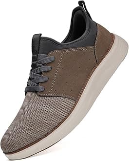 Men Casual Dress Shoes Fashion Sneakers Lightweight Breathable Laceless Walking Shoes Gym Tennis Athletic