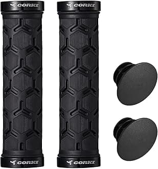 corki Mountain Bike Grips Lock On,Anti-Slip Shock Absorbing Bike Handlebar Grips