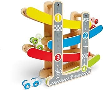 Fast Flip Racetrack - Wooden Toddler Toy (18+ Months)
