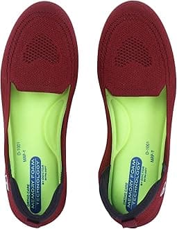 Flexible Memory Foam Women's Shoes for Walking Gym Training | Casual Sports,Slip-On,Lightweight Lace up Jutis Bellies Classy Ballerina for Ladies and Girls New-D-1003