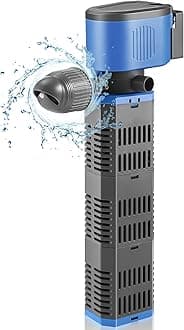 SOUSLOW 11W/23W/31W/42W Internal Aquarium Filter with Flow for Clean Water, Adjustable Airflow, Low Noise and Quiet (31W)
