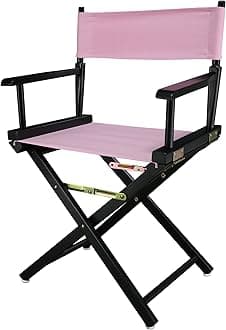 Casual Home 200-02/021-22 Director Chair 18" - Classic Height BlackFrame/Pink Canvas