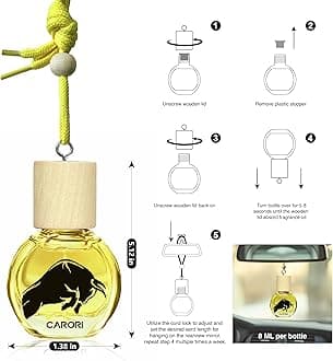 Car Air Freshener, Hanging Air Fragrance Essential Oil Diffuser, Cute Car Accessories, Long-Lasting Fragrance, Car Scents Accessories Cute Car Interior Decor Romantic Valentines Day Gift for Her