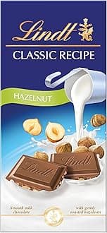 Classic Recipe Hazelnut – 100g Milk Chocolate with Hazelnut Pieces – Smooth Swiss Chocolate