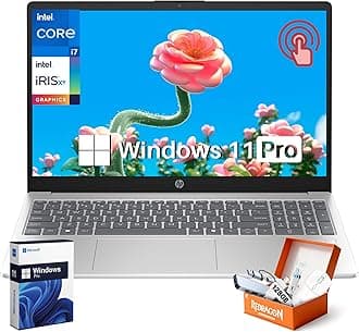 15.6 Touchscreen Business Laptop, 15.6" FHD Touch Display, Intel 13th Gen i7-1355U, 16 GB DDR4 RAM, 512 GB SSD, Iris Xe Graphics, Fast Charge, Windows 11 Pro, W/REDRAGON Accessories