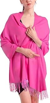 Pashmina Scarf and Shawl - Soft Women Pashminas Wrap for Wedding Evening Party dresses