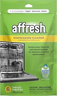 Dishwasher Cleaner, Helps Remove Limescale and Odor-Causing Residue, 6 Tablets