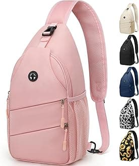 Crossbody Bags for Women Men Trendy Sling Bag Backpack Casual Chest Bag with Convertible Shoulder Strap