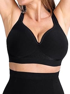Sweetheart Bras for Women – Wireless Push Up Bra with Support, Full Coverage Seamless Bralette