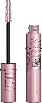 Lash Sensational Sky High Washable Mascara Makeup, Volumizing, Lengthening, Defining, Curling, Multiplying, Buildable Formula, Blackest Black, 1 Count