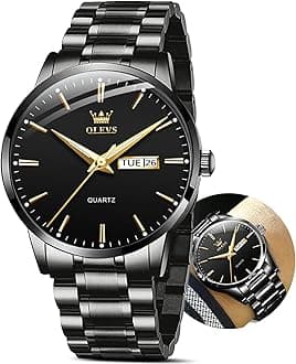 Men's Casual Fashion Waterproof Gold Stainless Steel Band Quartz Gold Watches Gifts for Men