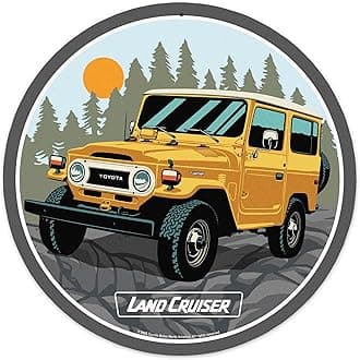 Toyota Land Cruiser Metal Wall Decor - Classic Off-Roading Wall Art for Garage, Workshop, or Man Cave