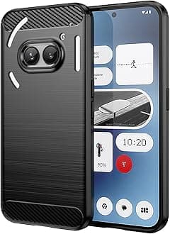 for Nothing Phone 2a Phone case, Shockproof, Scratch Resistant Carbon Fiber Jacket, Soft TPU,for Nothing Phone 2a case (Black)
