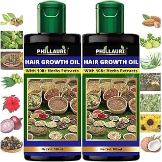 Adivasi Hair oil for Hair Regrowth for Women and Men (100 ml (Pack of 2)), Green