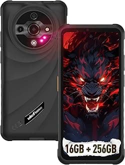 Ulefone Armor X31 Pro 5G Rugged Phone, 16GB+256GB/2TB, MTK Dimensity 6300 Android 15, 64MP+25MP Night Vision 6.56" 120Hz Display, 6050mAh Dual 5G Waterproof Widevine L1 Fingerprint ID NFC - Black