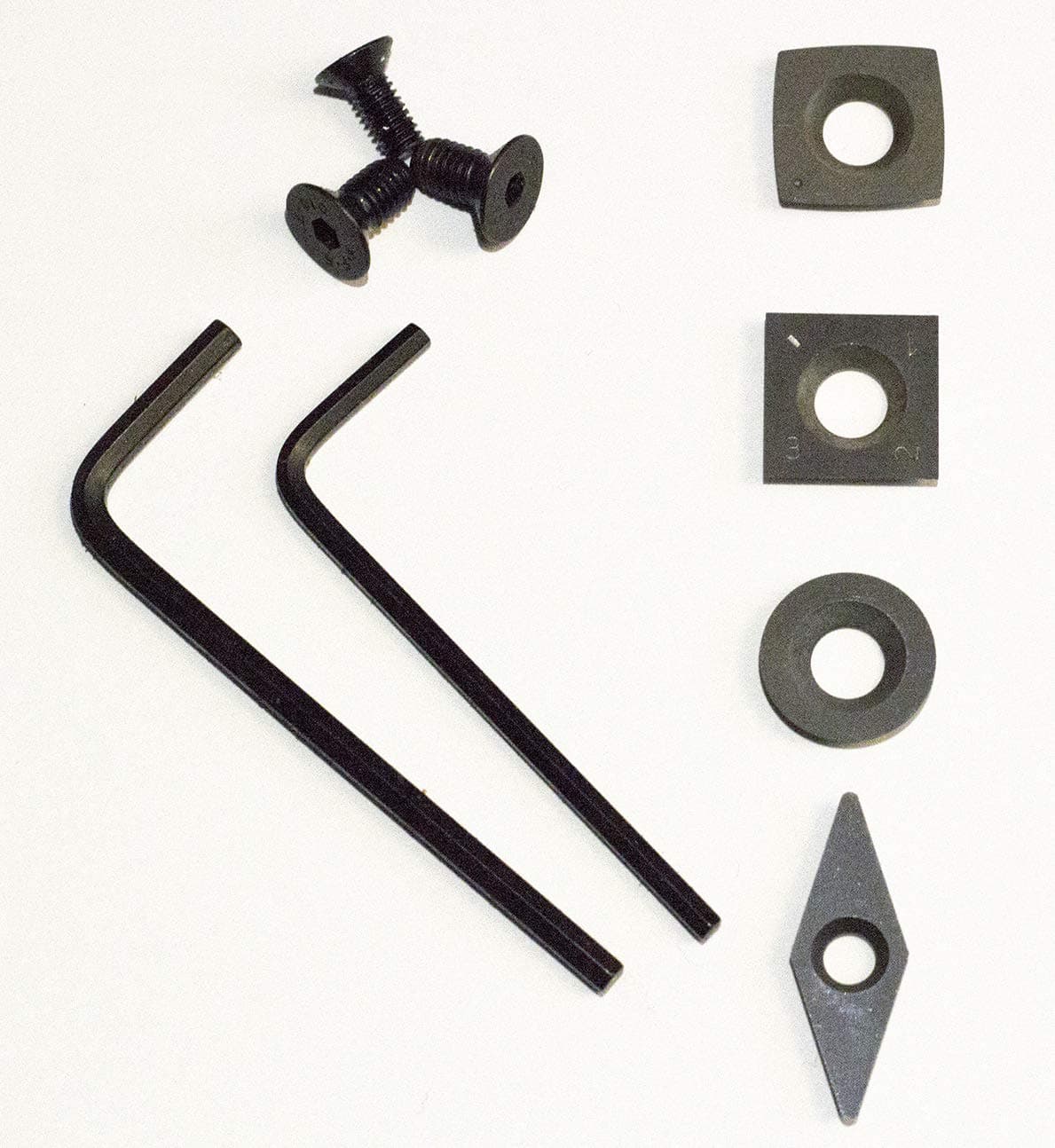 Carbide Tipped Woodturning Chisel Tips (4 Tips ONLY) (UK Tools)