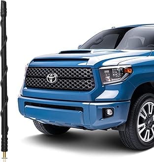 VOFONO 13 Inch Antenna for Toyota Tundra Tacoma FJ Cruiser 1995-2021, New Spiral Flex Rubber Truck Antenna Replacement Tundra 2014-2021 Tacoma Accessories 1995-2015