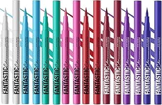 LANGMANNI 4 Colors Matte Liquid Eyeliner Set, Neon Colorful Pigmented With Long-lasting, Smudgeproof & Waterproof Eye Liner Makeup for Bold & Stunning Looks - Gift for Girls(#12345678)