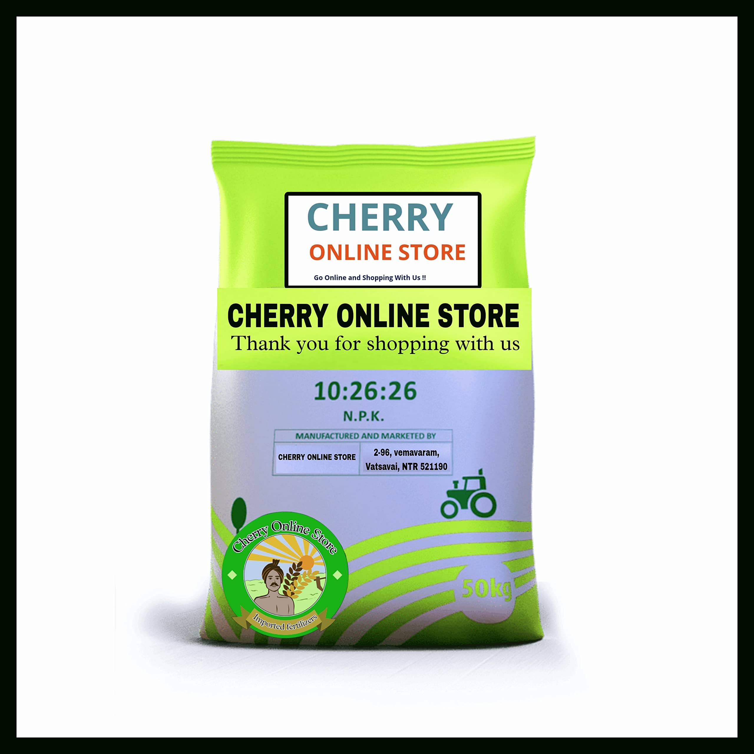 Cherry online store N-P-K Fertilizer 10-26-26 Plant Nutrient for All Types of Plants (2 Kg)