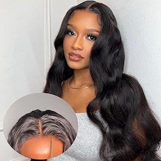 Glueless Wigs Human Hair Pre Plucked Wear and Go Glueless Wig Upgraded No Glue Pre Cut HD 4x4 Lace Closure Wigs for Black Women Body Wave Lace Front Wigs for Beginners 22 Inch
