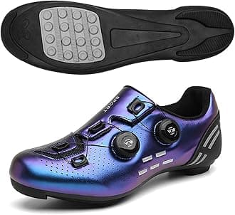 ForceRoute Mens Cycling Shoes Womens,Road Bike Shoes,Mountain Bike Shoes,Outdoor Road Bike Riding Shoes,Men's Road Bike Shoes,Road Cycling Shoes,Lightweight,Breathable,Reflective Striped.